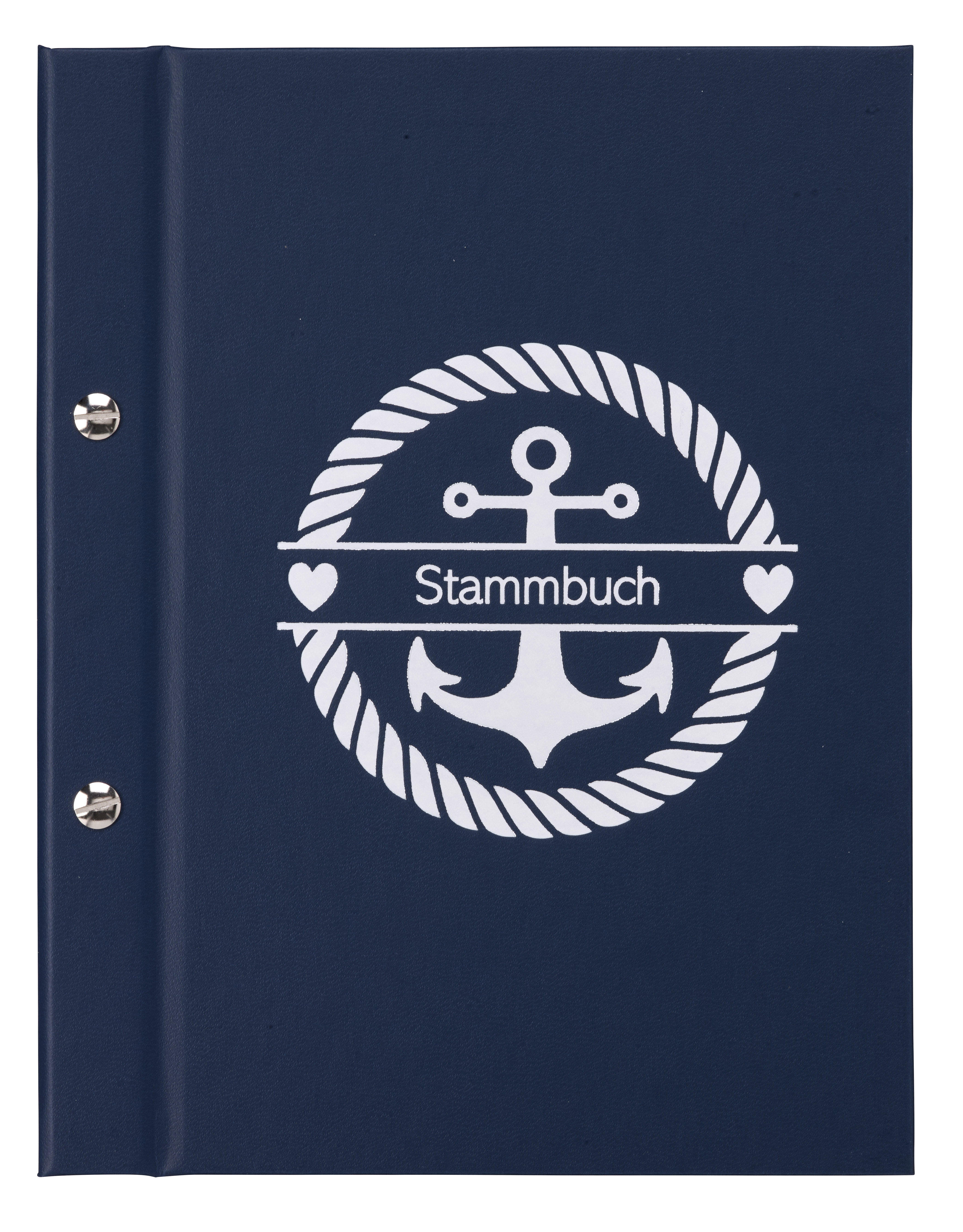 Stammbuch Ankur blau A5+ Buchschrauben