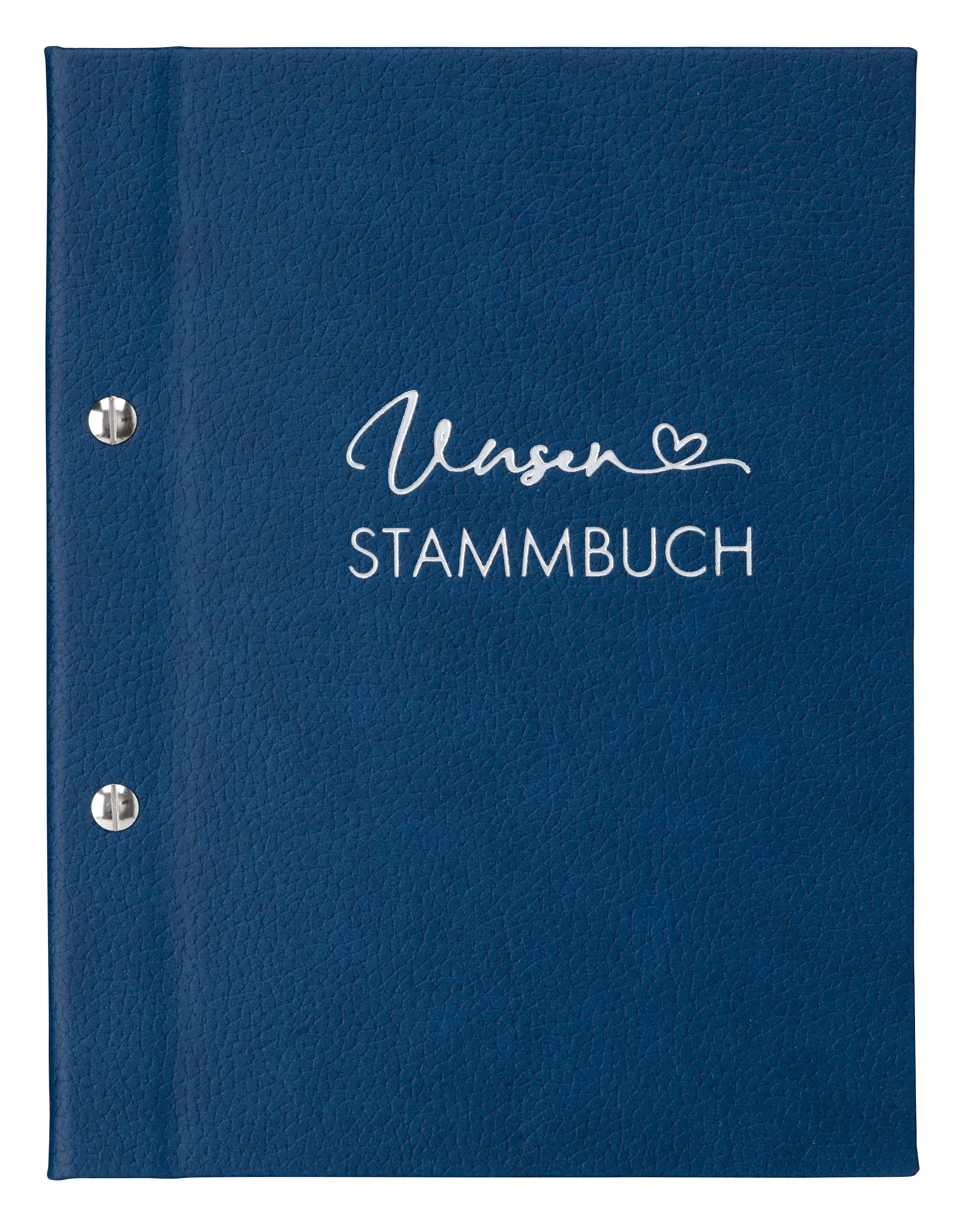 Nia blau A5+ Buchschrauben