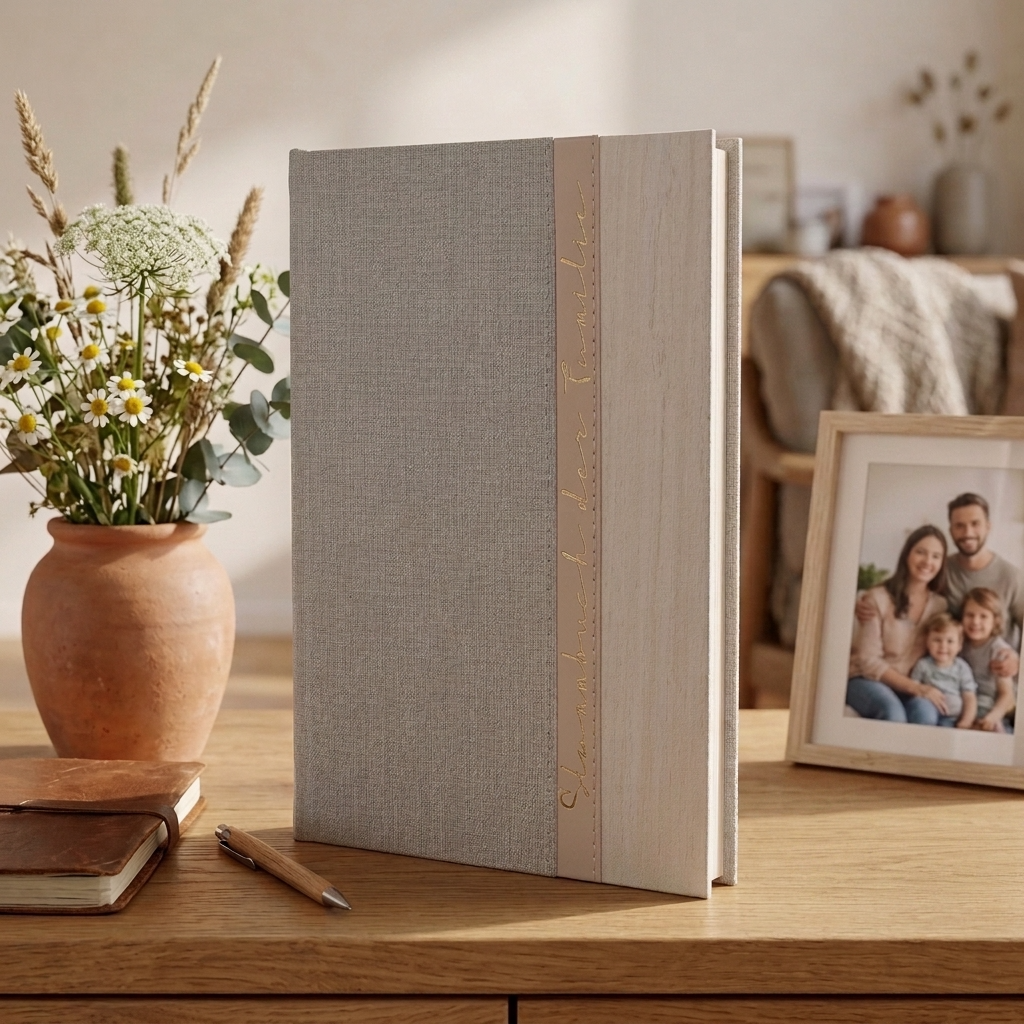 Pastello beige-rosa Traditionell Ringmechanik