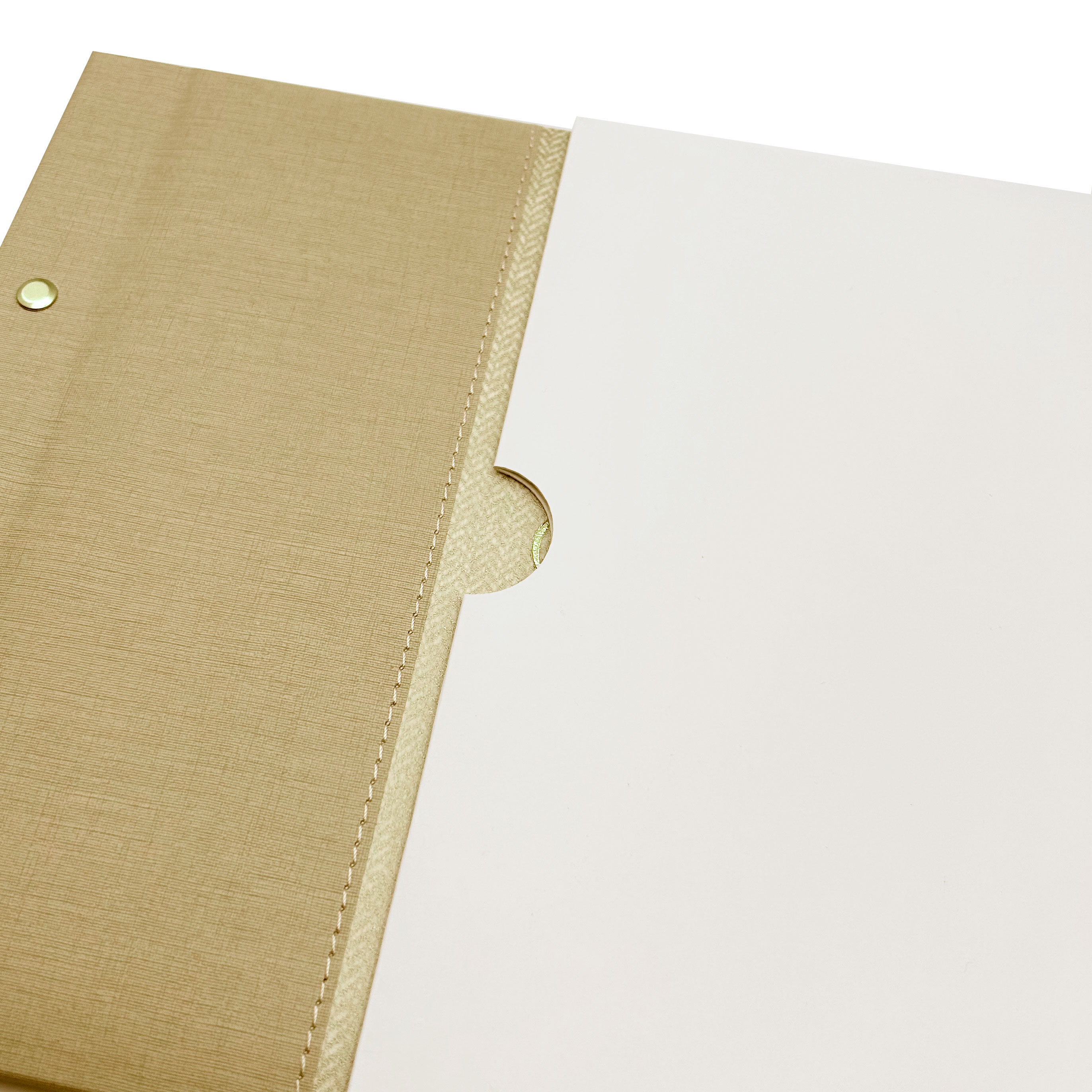 Alissia beige A5+ Buchschrauben