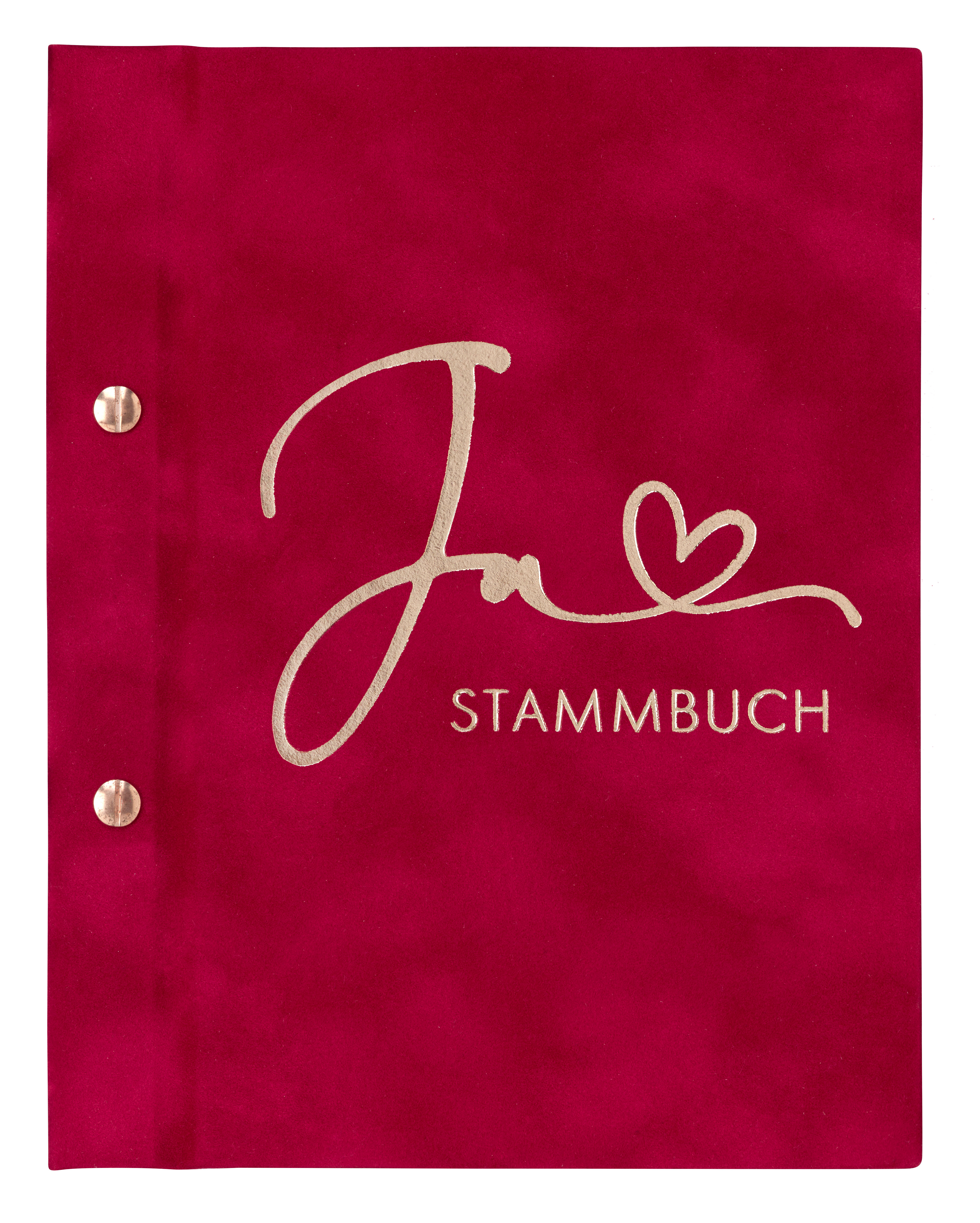 Stammbuch Si kirsch A5+Buchschrauben