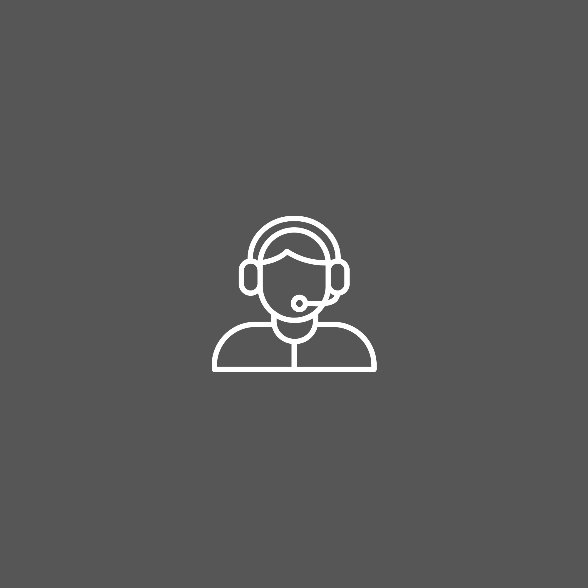 Person mit Headset