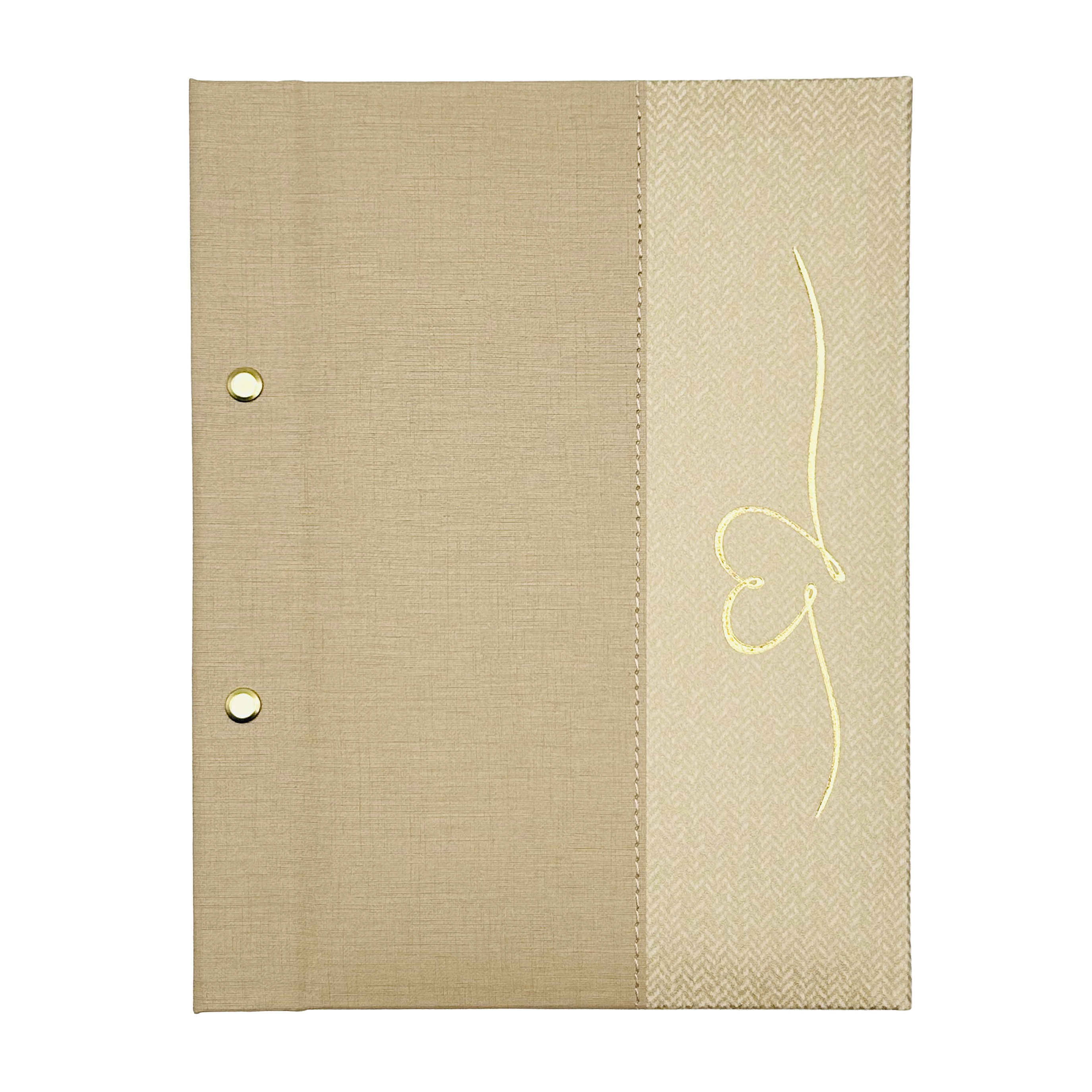 Alissia beige A5+ Buchschrauben