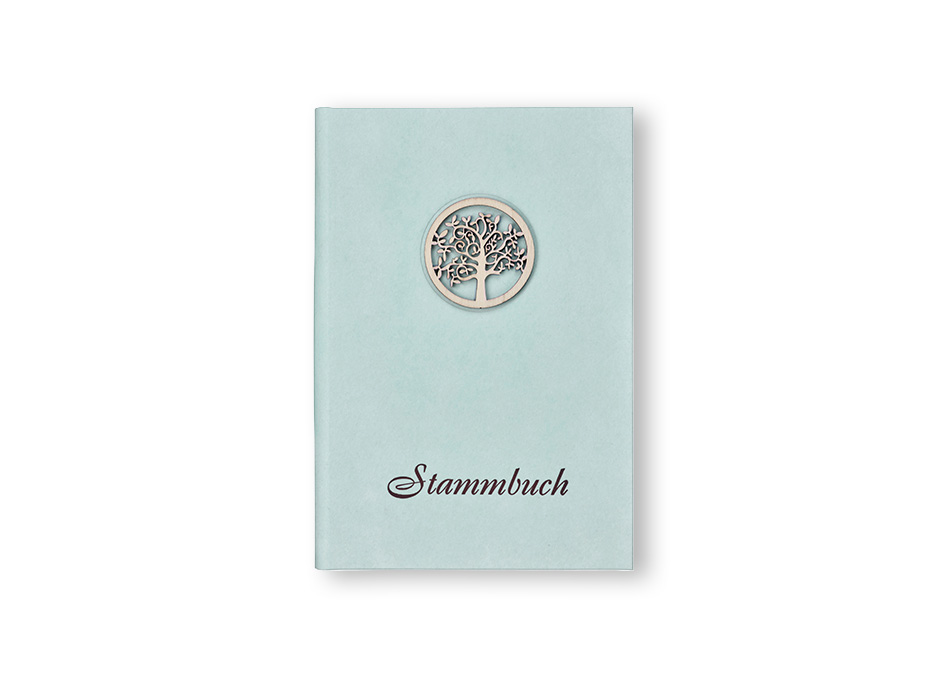 Stammbuch mit Buchstaben-Applikation