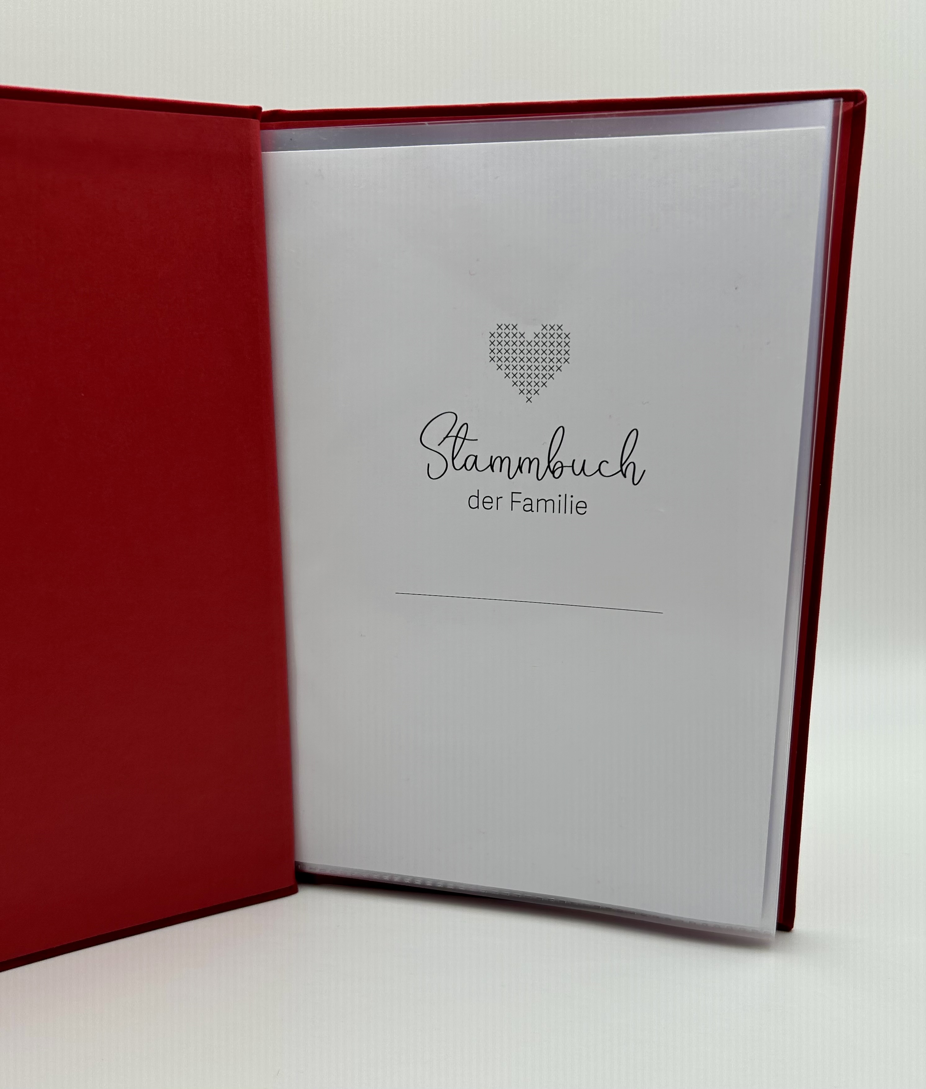 Stammbuch Si kirsch A5+Buchschrauben